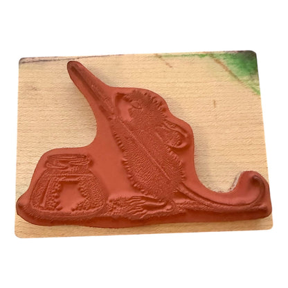 Stampa Rosa Amanda Writes House Mouse 117E Vintage 1999 Rubber Stamp