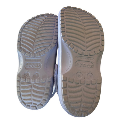 Crocs Disney Parks Purple 100th Anniversary Clog Shoe Size M 5 W 7