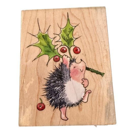 Penny Black 2010 Margaret Sherry A Thorny Affair Hedgehog 4052K Rubber Stamp