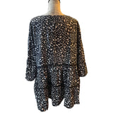 Bloomchic Plus Size Black White Floral Blouse Shirt 22/24