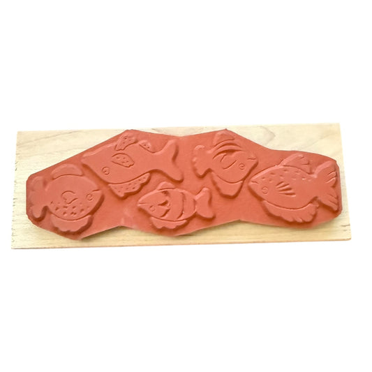 All Night Media Swimming Fish Sea Life 550H59 Rubber Stamp