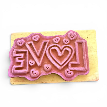 It's So Me! Love With Hearts Rubber Stamp