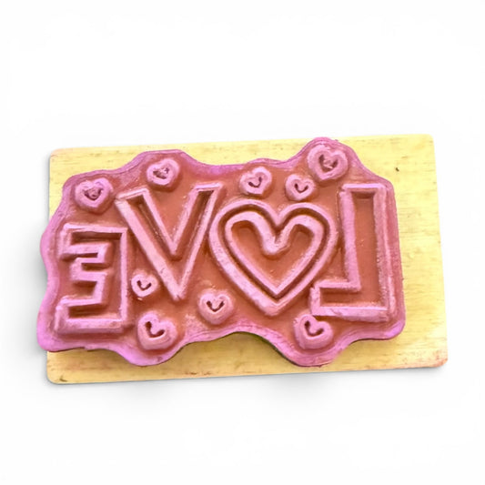 It's So Me! Love With Hearts Rubber Stamp