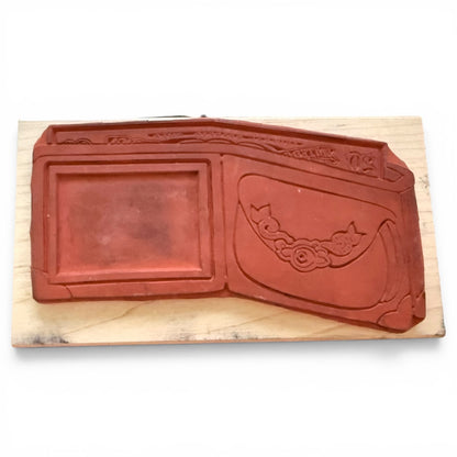 Rubber Stampede Grandma's Wallet Frame Z788R Over Sized Rubber Stamp