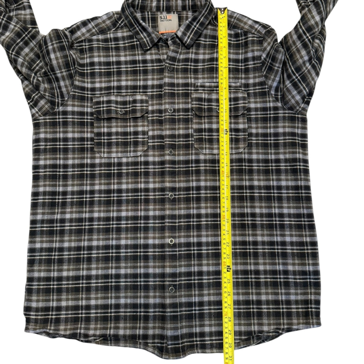 5.11 Tactical Plaid Cotton Flannel Shacket Size XL