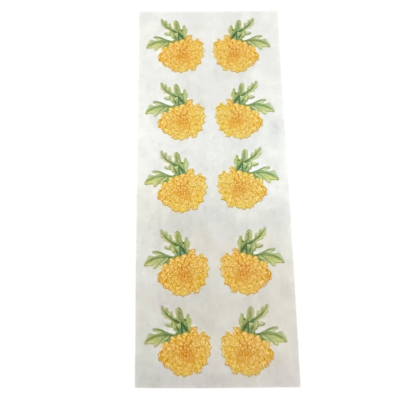 Creative Memories Yellow Marigold Flowers Scrapbooking Stickers