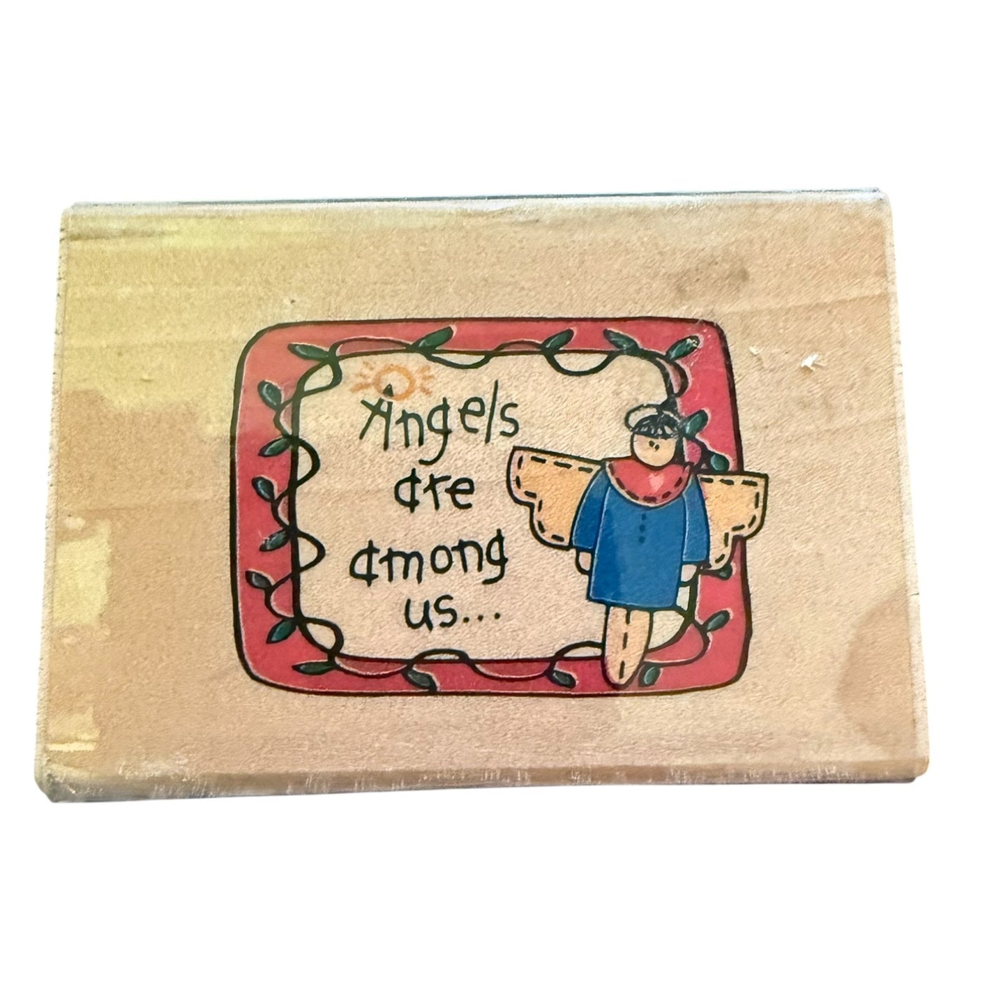 Westwater Enterprises Trena Hegdahl Angels Are Among Us Rubber Stamp
