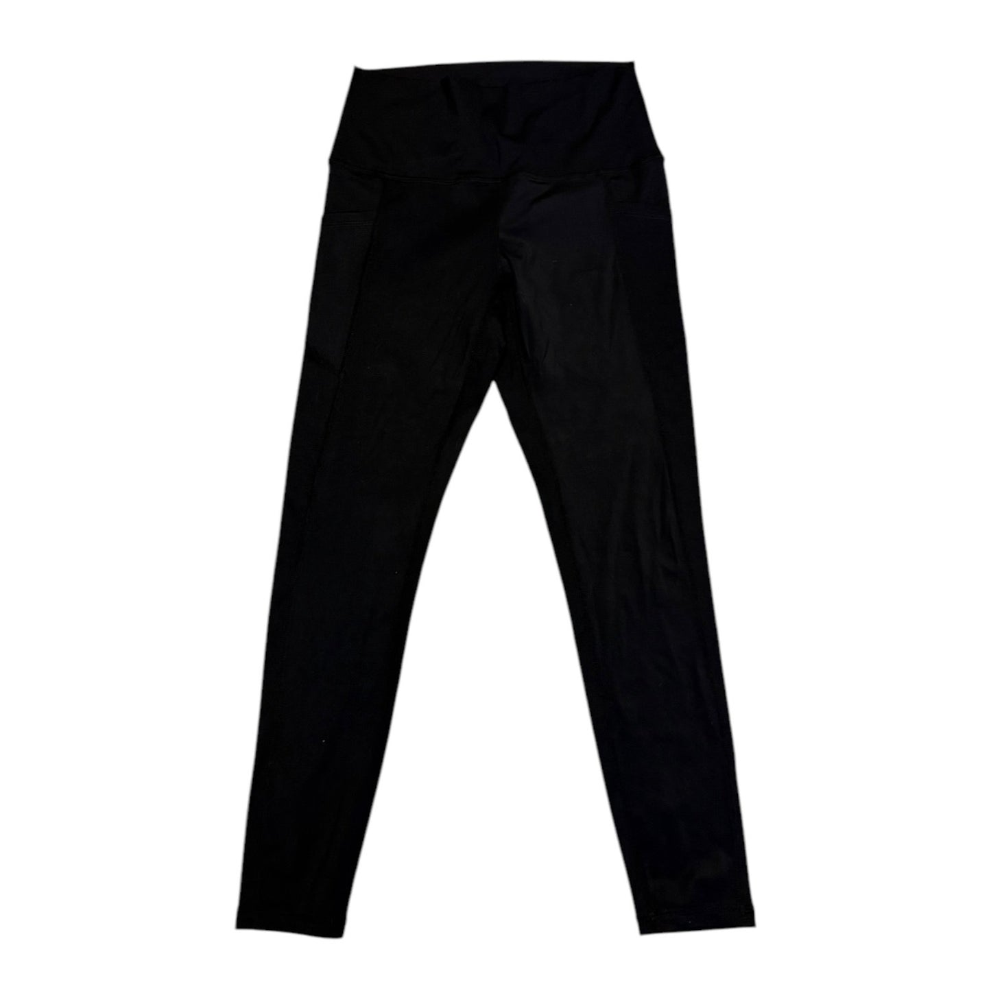 Front of Black leggings on a white background