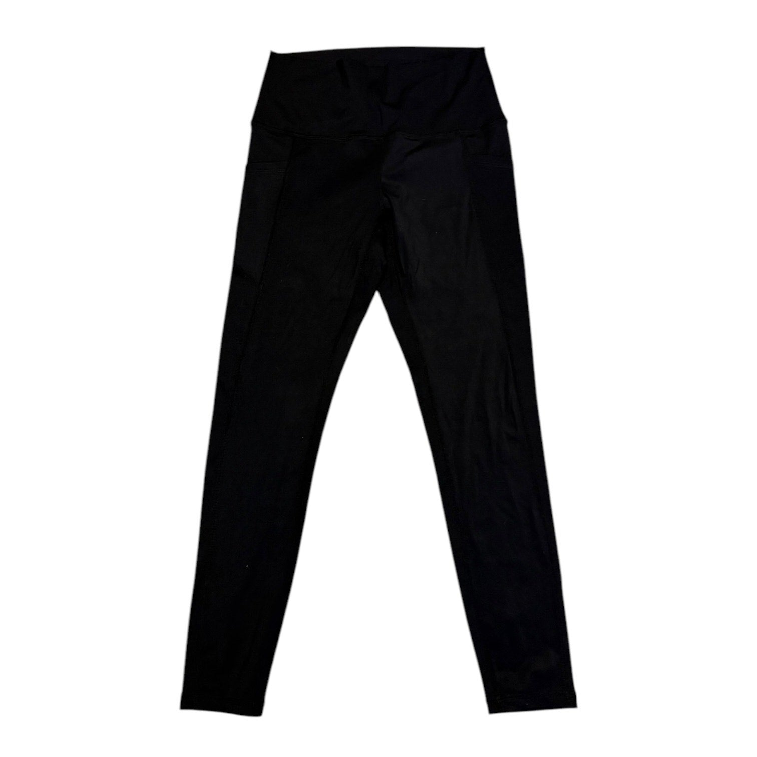 Front of Black leggings on a white background