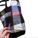 Side and corner of tote