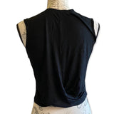 Back of black shirt
