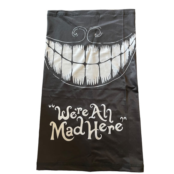 Front of black face cover