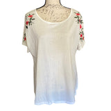 Front of white shirt
