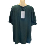 Back of green shirt