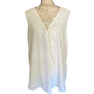 Front of white shirt