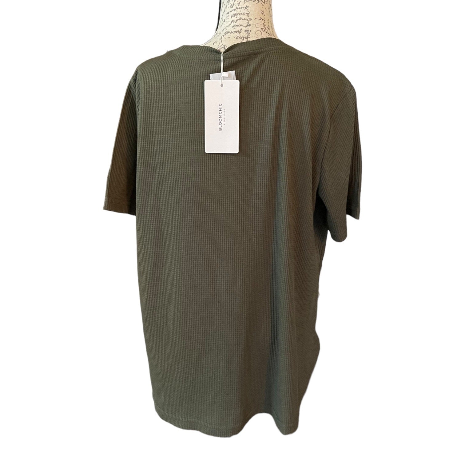 Back of green shirt