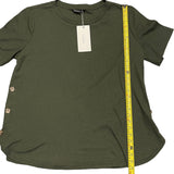 Length of green shirt