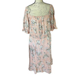 Front of pink dress unpinned