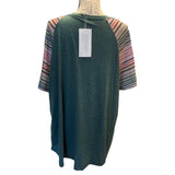 Back of green shirt