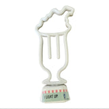 Front of lamp with light off