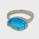 Front of blue ring