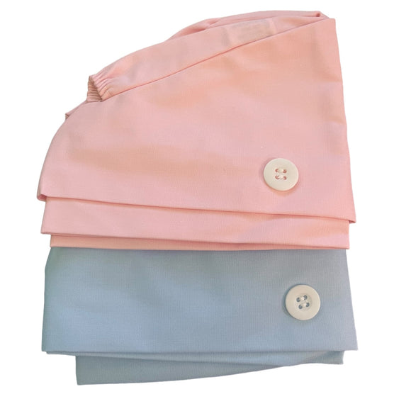 PInk and blue work hats 1