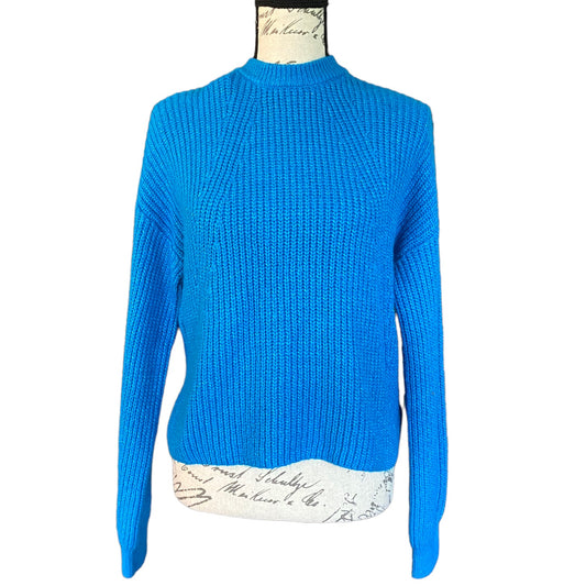 Front of blue sweater