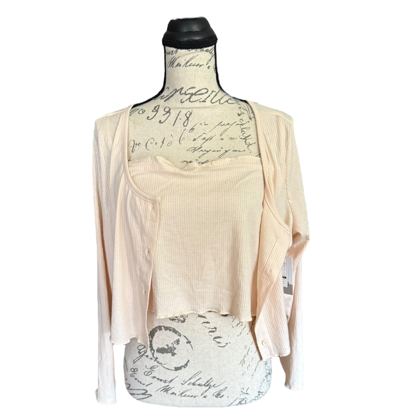 Front of cami and jacket set