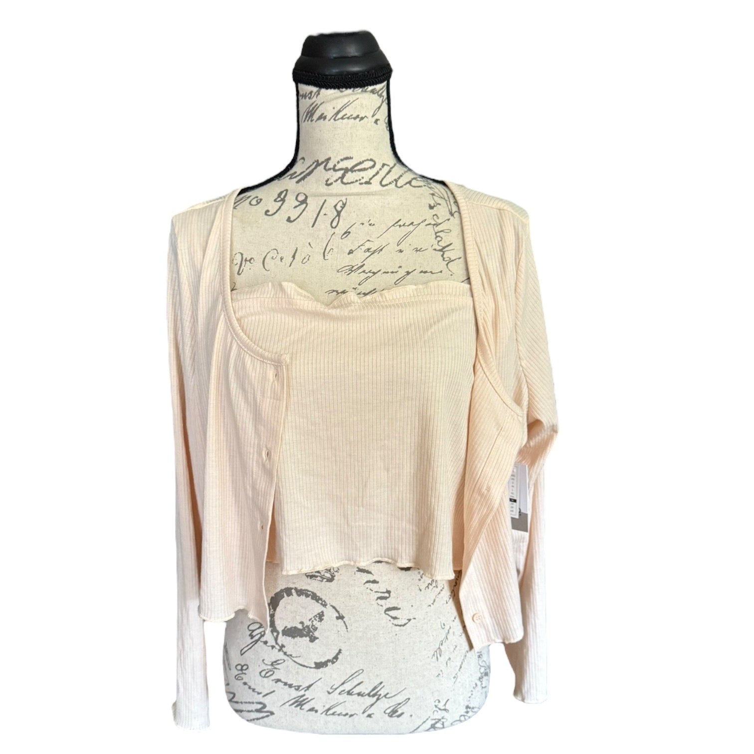 Front of cami and jacket set