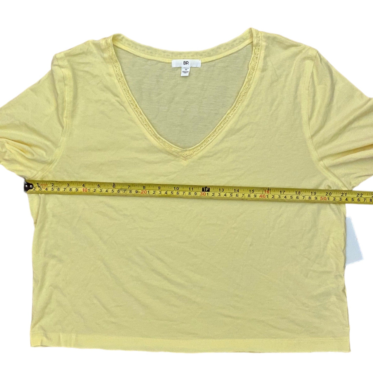 Pit to pit on shirt