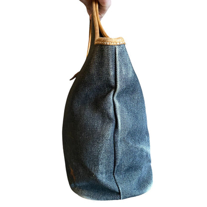 Side of denim bag 2
