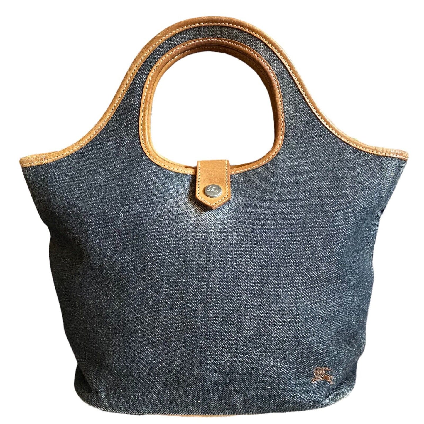 Front of denim bag