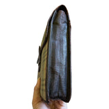 Side of of Burberry portfolio clutch 2
