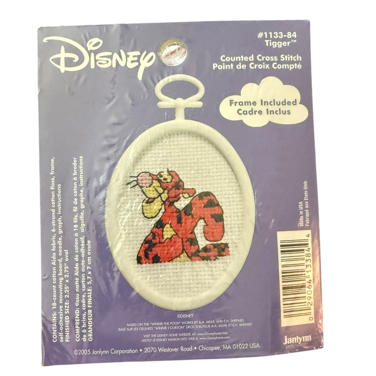 Disney Janlynn Tigger Pooh & Friends Piglet 2005 Cross Stitch 1133-84