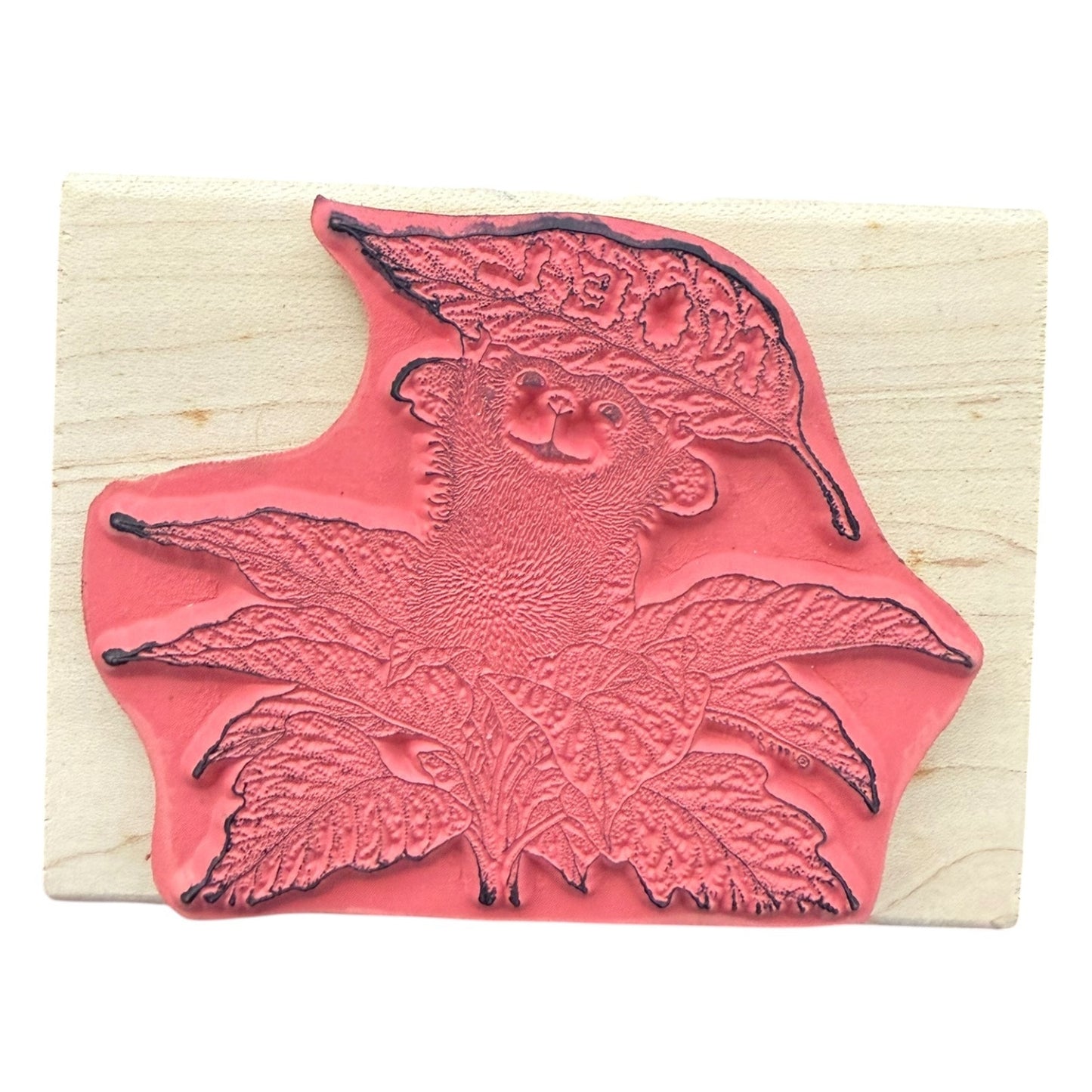 Stampabilities House Mouse Joyous Noel Poinsettia HMR1025 Rubber Stamp