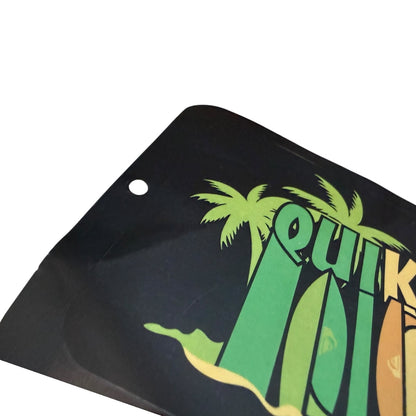 Quiksilver Green Yellow Red Reggae Palm Tree Surfboard Surfing Sticker