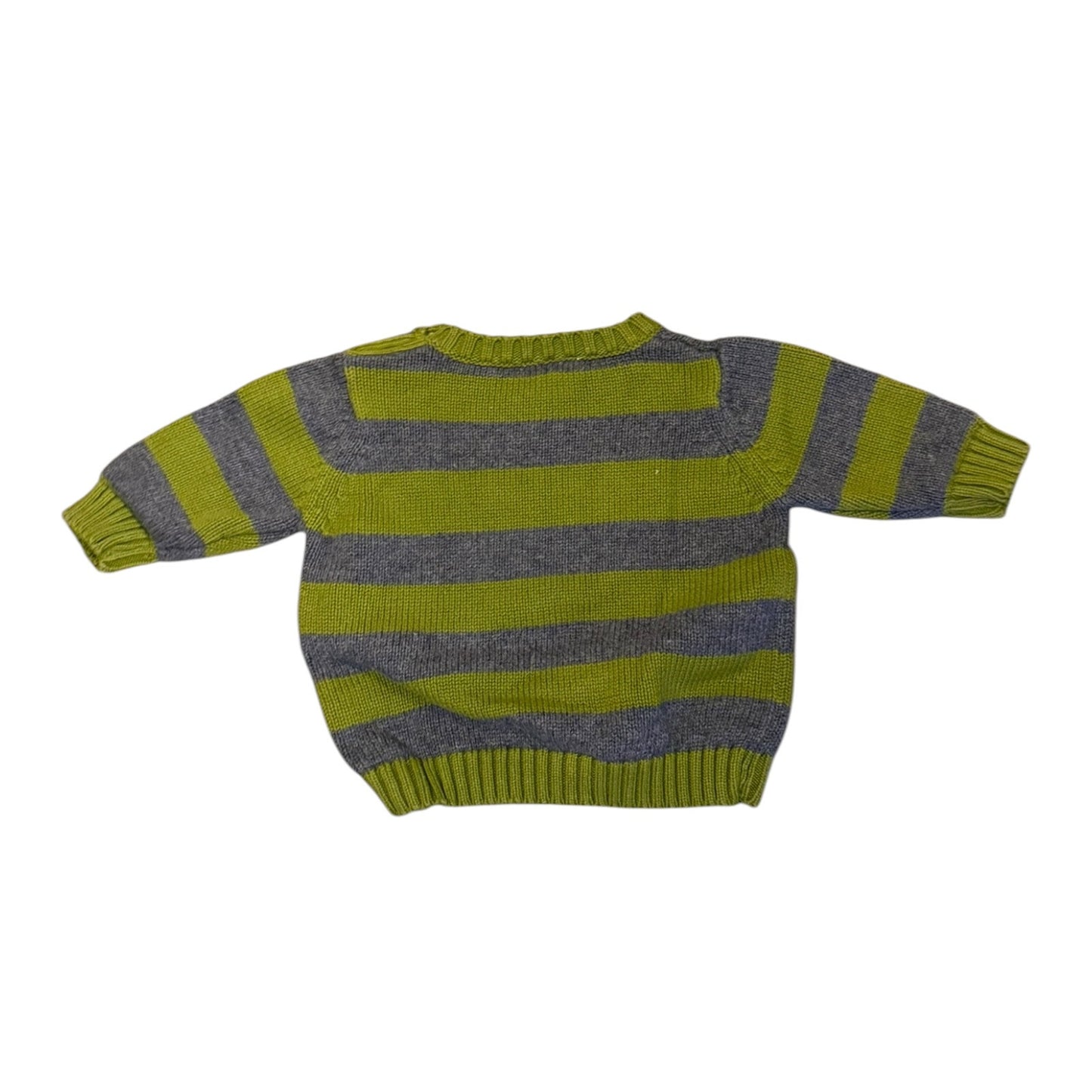 Gymboree Vintage 2007 Little Panda Bear Striped Cotton Sweater 0-3 Months