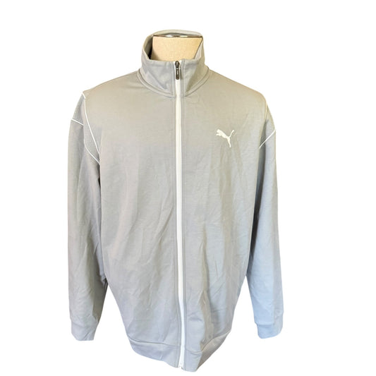 Puma SE Way 1 Men's Gray Zipper Front Track Suit Jacket Size XL NWOT