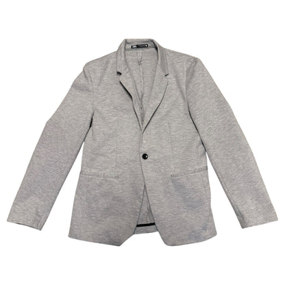 Zara Gray Comfort Jacket Single Button Blazer Size Medium