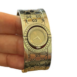 Gucci 23mm Stain Steel Diamond Twirl Bangle Watch