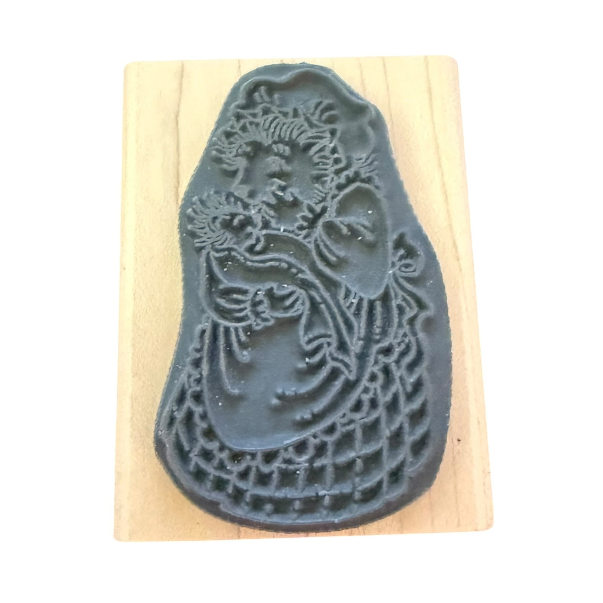 Stampendous Vintage 1995 Henrietta Hedgehog Mom Baby H098 Rubber Stamp