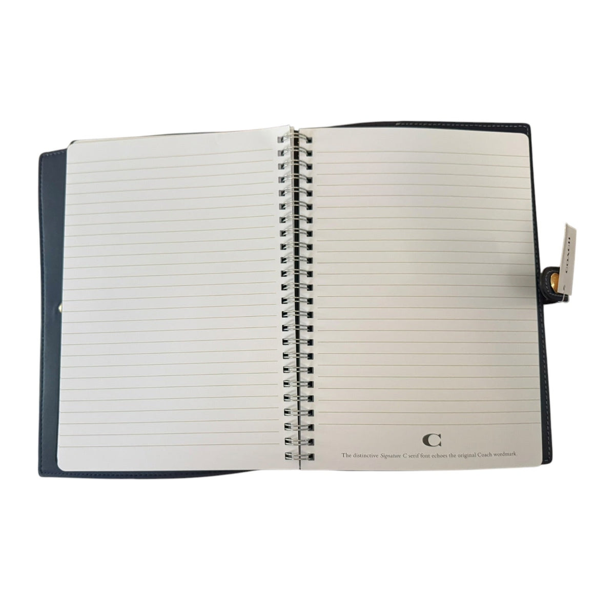 Coach Navy Blue Signature CC Notebook CZ198