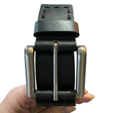 Silver belt buckle