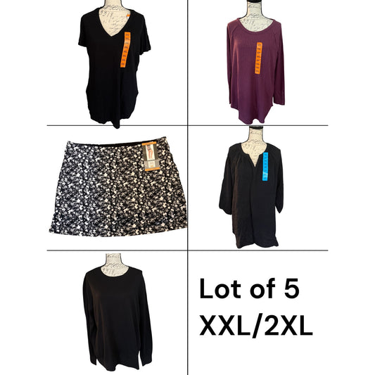 Chaser Nicole Miller Felina & MORE 5 Piece Shirt Skort Lot Set XXL