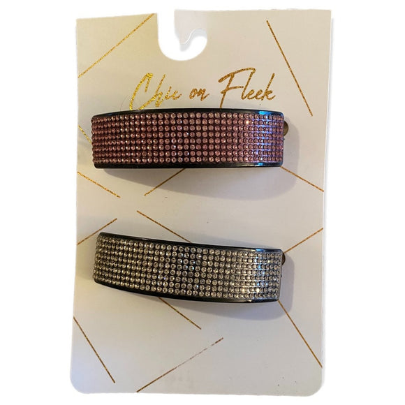 Front of 2 hair clips