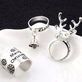 View 3 of 3 piece Christmas ring set