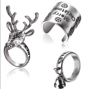 3 set christmas ring