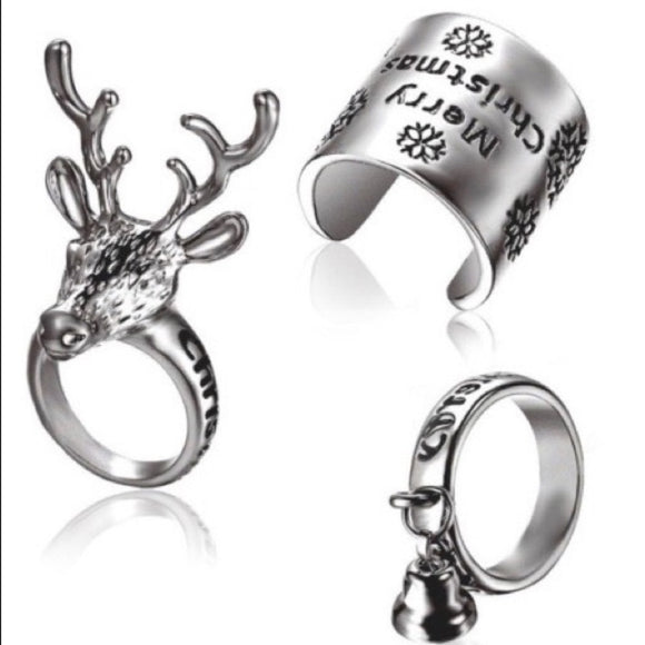 3 set christmas ring