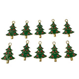 Set of 10 christmas tree charms