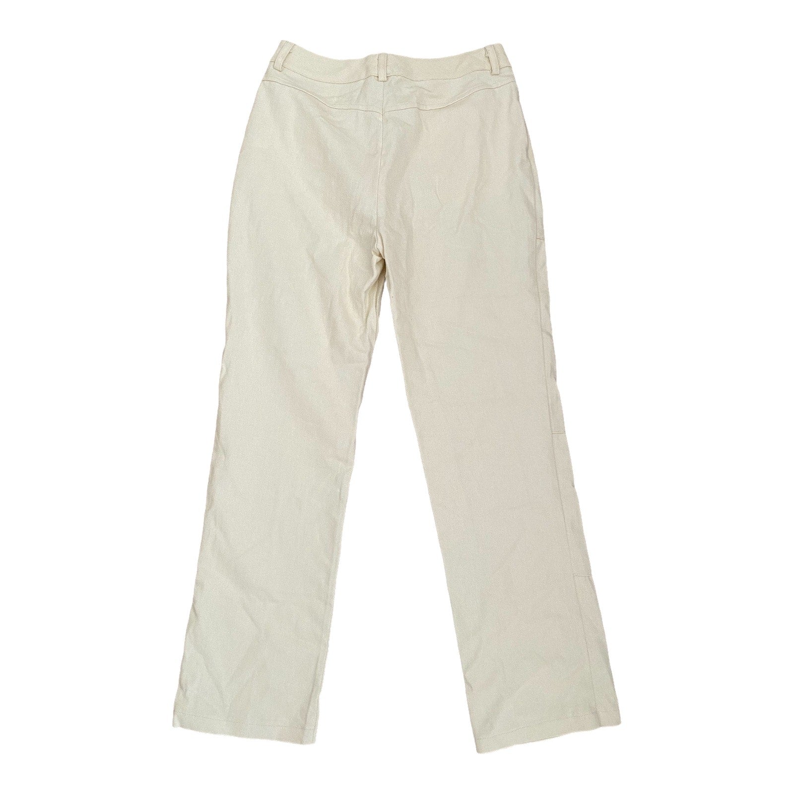 Off white pants on a white background